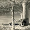 Wieża widokowa na Snieżniku. Reprodukcja starej niemieckiej widokówki.